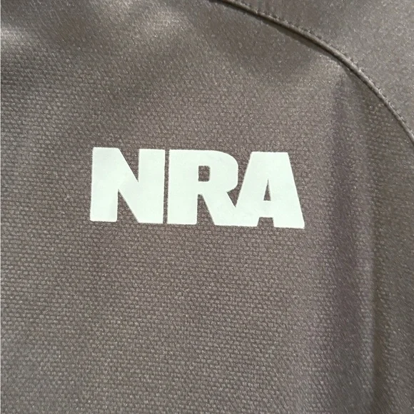 NRA Men’s Soft Shell Jacket Full Zip Black And Grey Size XL - Picture 2 of 9